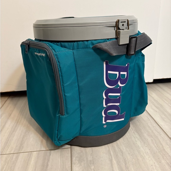 Vintage Budweiser Chest Cooler Retro Bright Colors Portable - Good Condition - Picture 2 of 16